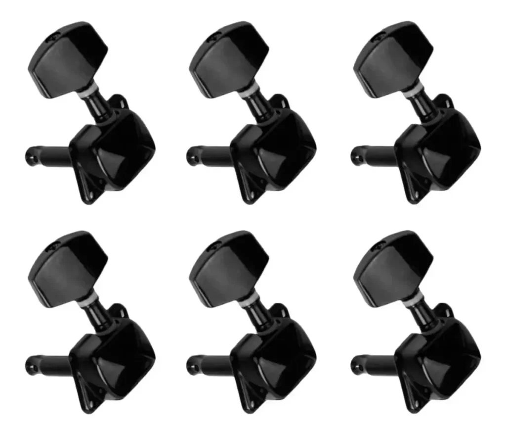 Clavijero 3+3 para Guitarra Acústica – Negro