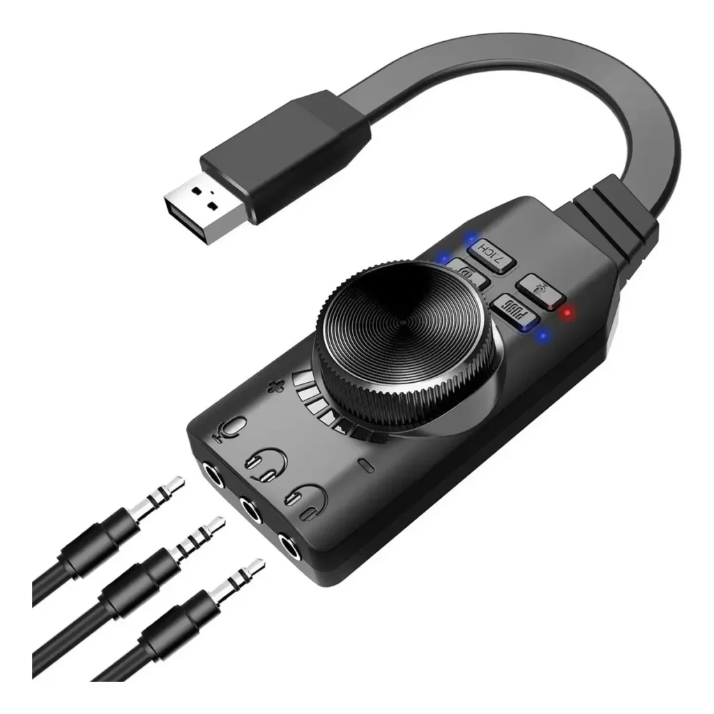 Tarjeta de Sonido USB Hunya 7.1