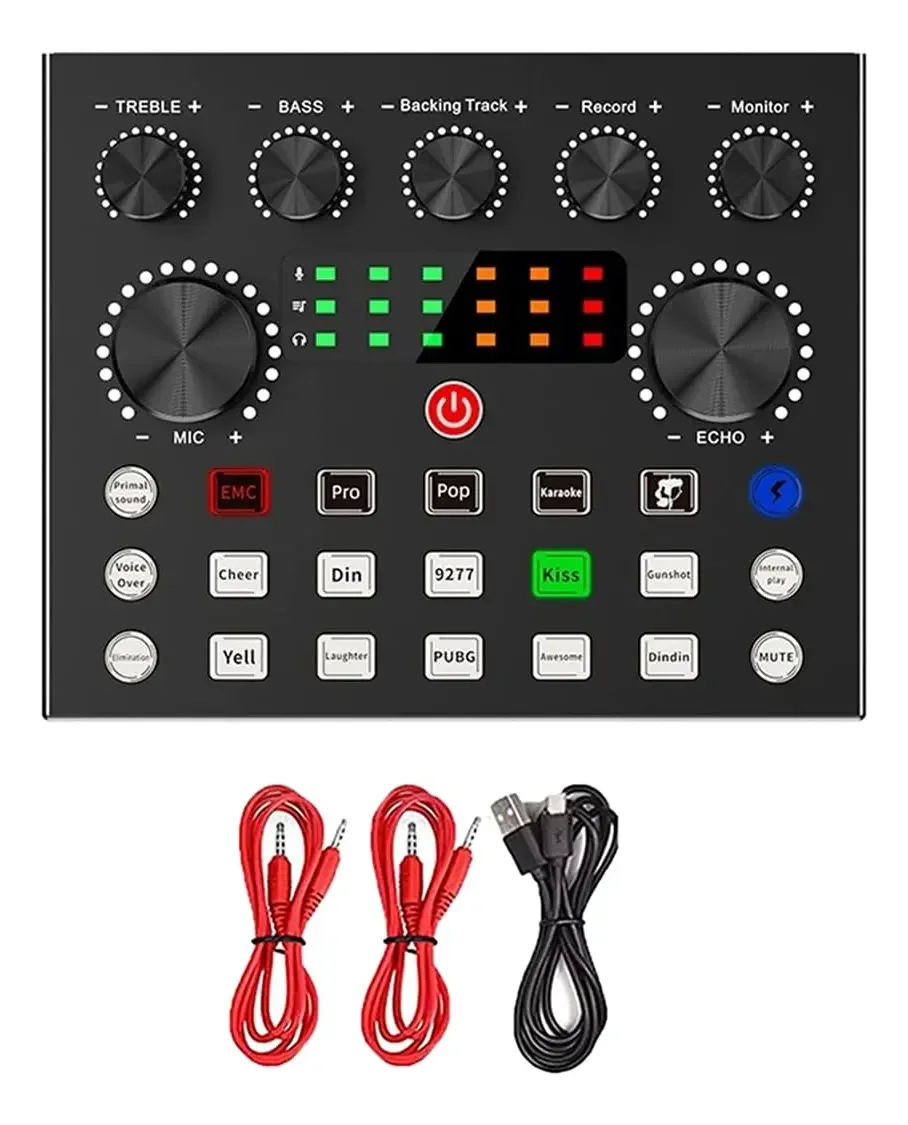 Tarjeta de Sonido USB Sanchezeo para Grabación Tarjeta de Sonido USB Sanchezeo para Grabación